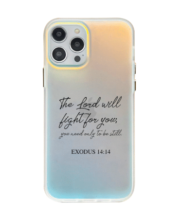 Exodus 14:14 | Bible Verse | Pop Case Aurora Gradient Phone Case