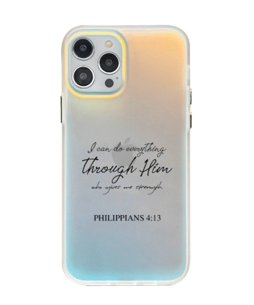 Philippians 4:13 | Bible Verse | Pop Case Aurora Gradient Phone Case